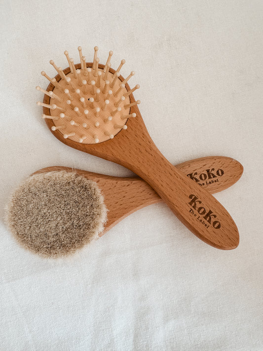 Round Duo Goats hair brush set