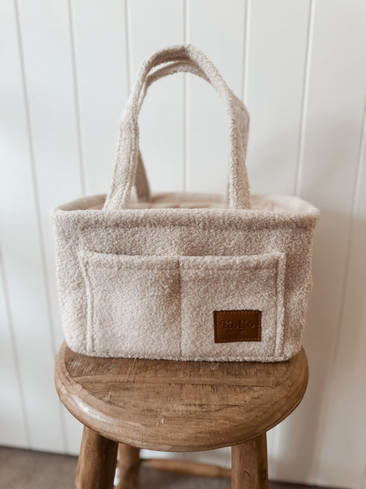 Bouclé Nappy Caddy